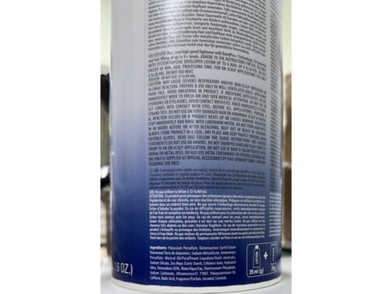 Goldwell Light Dimensions Oxycur Platin Lightening Powder, 17.6 oz/500 g