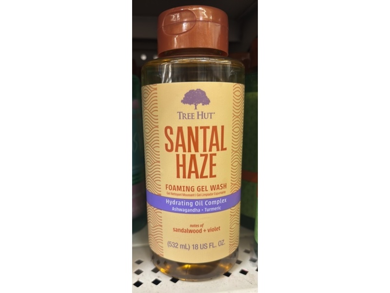 Tree Hut Foaming Gel Wash, Santal Haze, 18 fl oz/532 mL