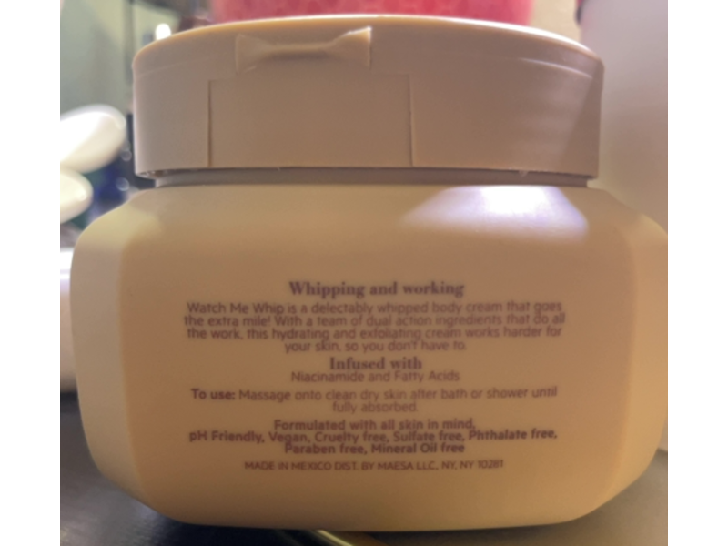 TPH By Taraji Watch Me Whip Whipped Body Cream, Niacinamide, Vanilla, Tuberose, 10 fl oz/295 mL