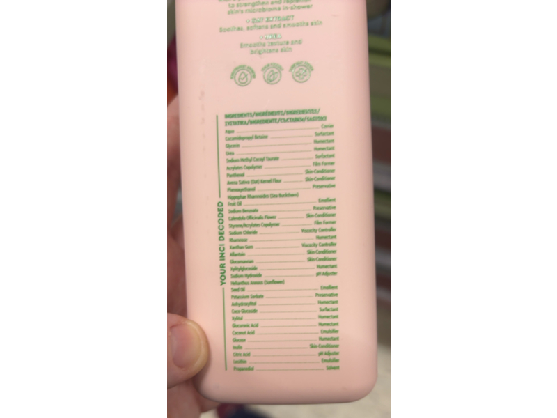 Byoma Sensitive Skin Body Wash, 13.52 fl oz/400 mL