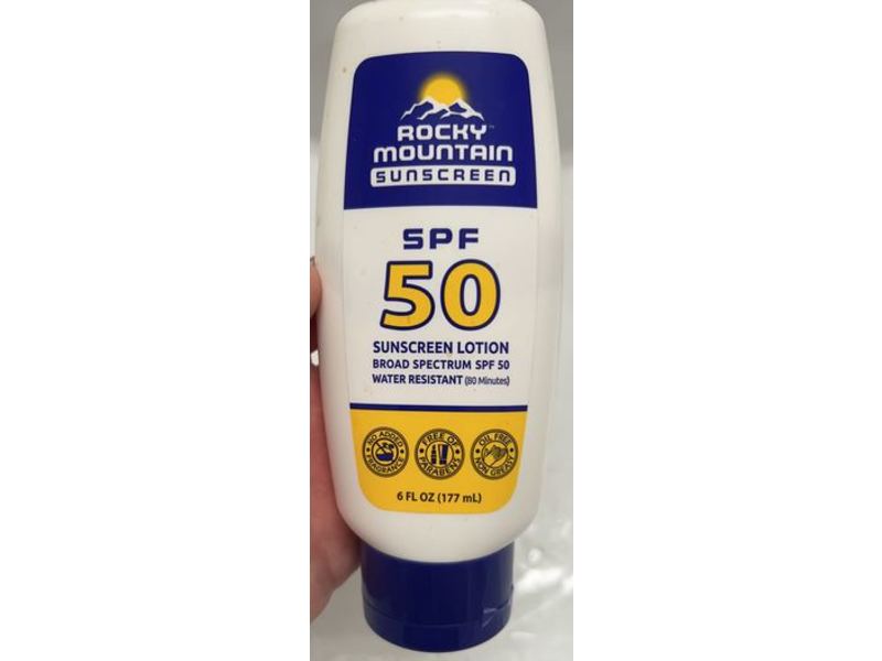 Rocky Mountain Sunscreen Lotion, SPF 50, 6 fl oz/177 mL