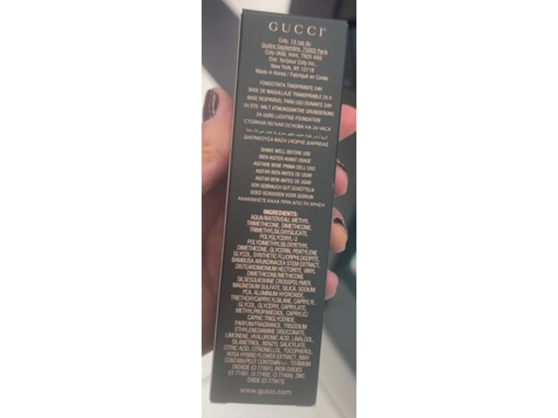 Gucci Luminous Matte Finish Breathable Foundation, 275C Fair Medium, 1.0 fl oz/30 mL