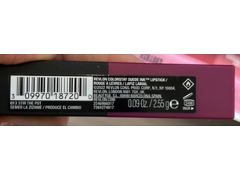 Revlon Colorstay Suede Ink Lipstick, 013 Stir The Pot, 0.09 oz/2.55 g