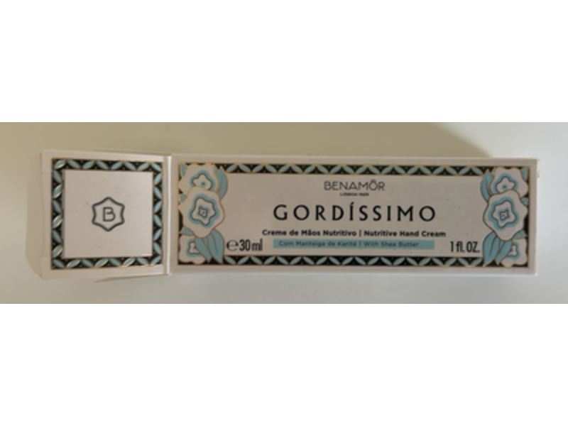 Benamor Gordissimo Nutritive Hand Cream, Shea Butter, 1 fl oz/30 mL
