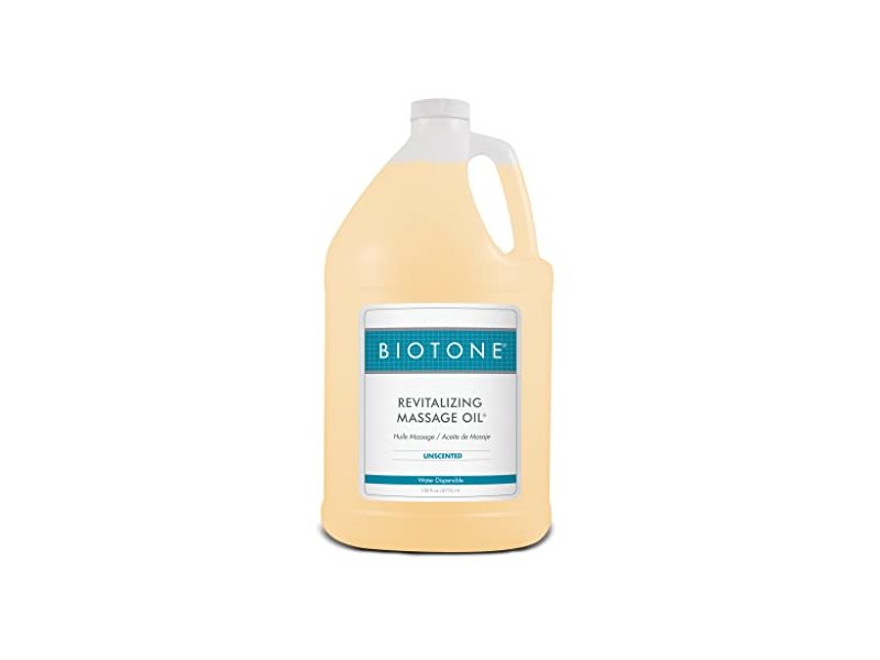 Biotone Revitalizing Massage Oil, Unscented, 128 fl oz/3776 mL