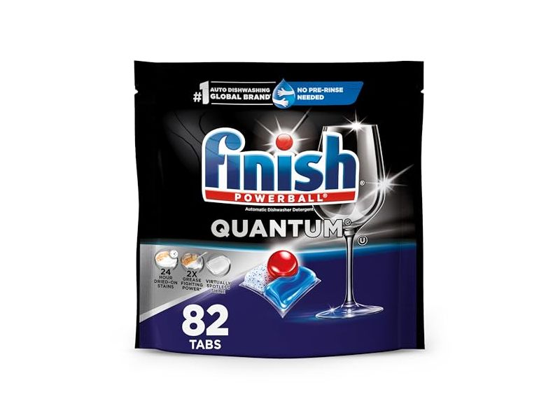 Finish Quantum Dishwasher Detergent Pods, 36.1 oz/1.02 kg, 82 Count