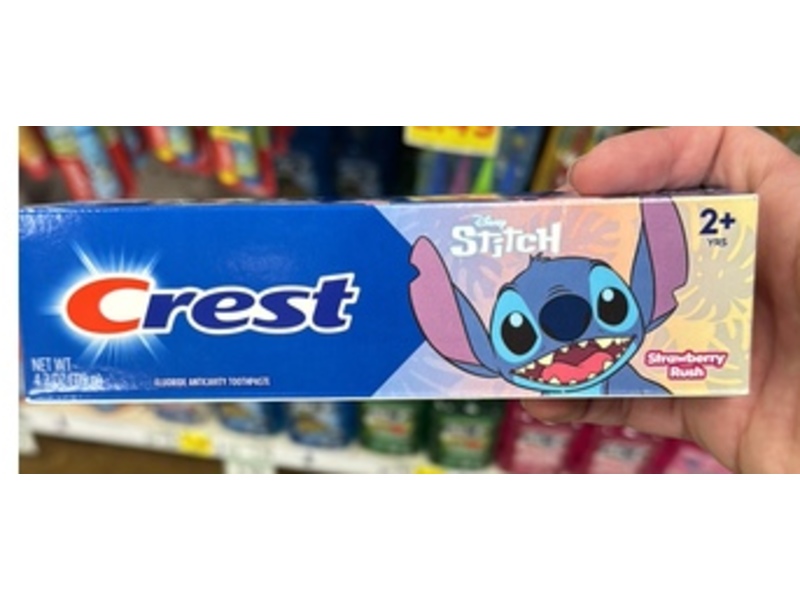 Crest Kids's Disney Stitch Toothpaste, Strawberry Rush, 4.2 oz/119 g