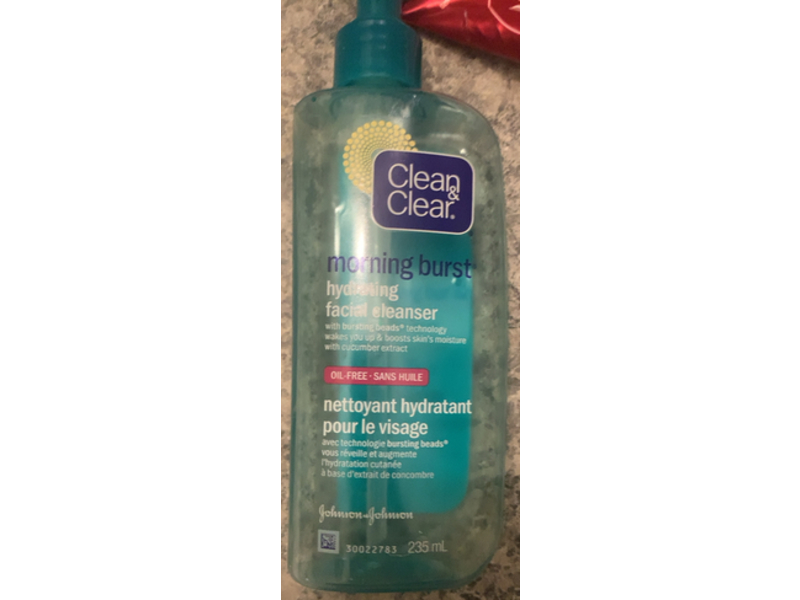 Clean & Clear Hydrating Facial Cleanser, Morning Burst, 235 mL