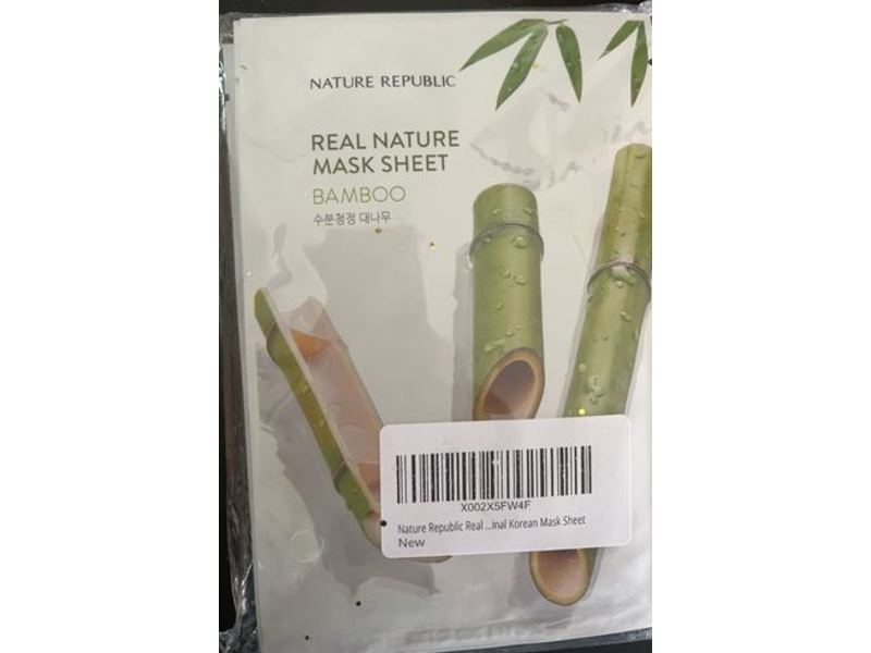 Nature Republic Real Nature Mask Sheet, Bamboo