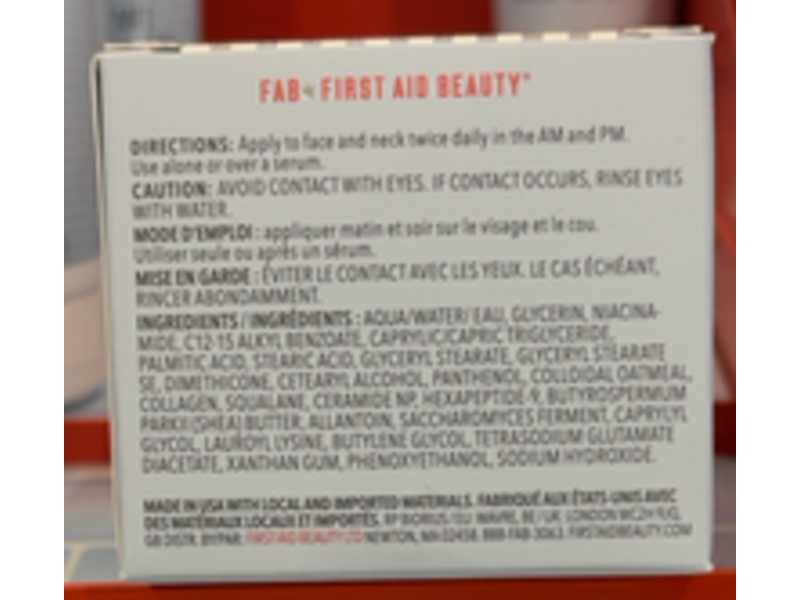 First Aid Beauty Firming Collagen Cream, 1.7 fl oz/50 mL