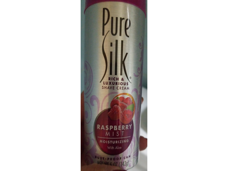 Pure Silk Rich & Luxurious Shave Cream, Raspberry Mist, 5 oz/142 g, Pack Of 3