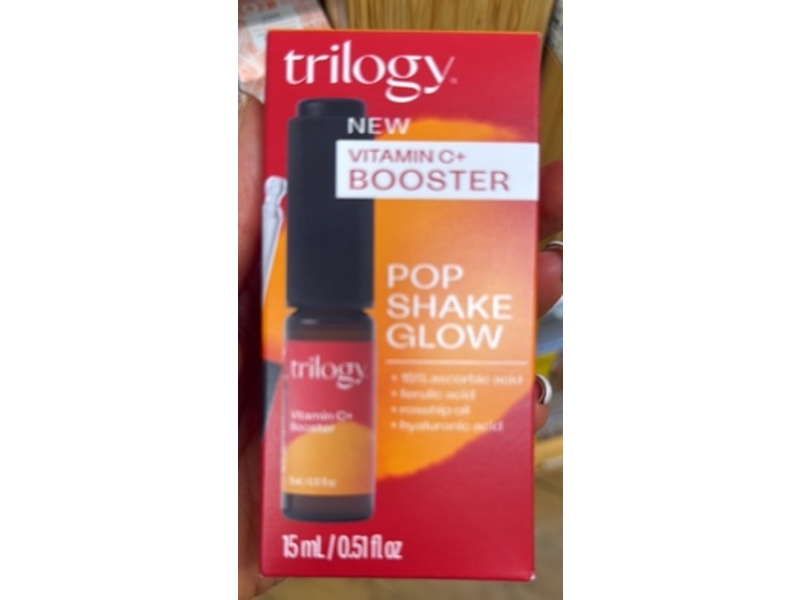 Trilogy Vitamin C+ Booster Pop Shake Glow, 0.51 fl oz/15 mL