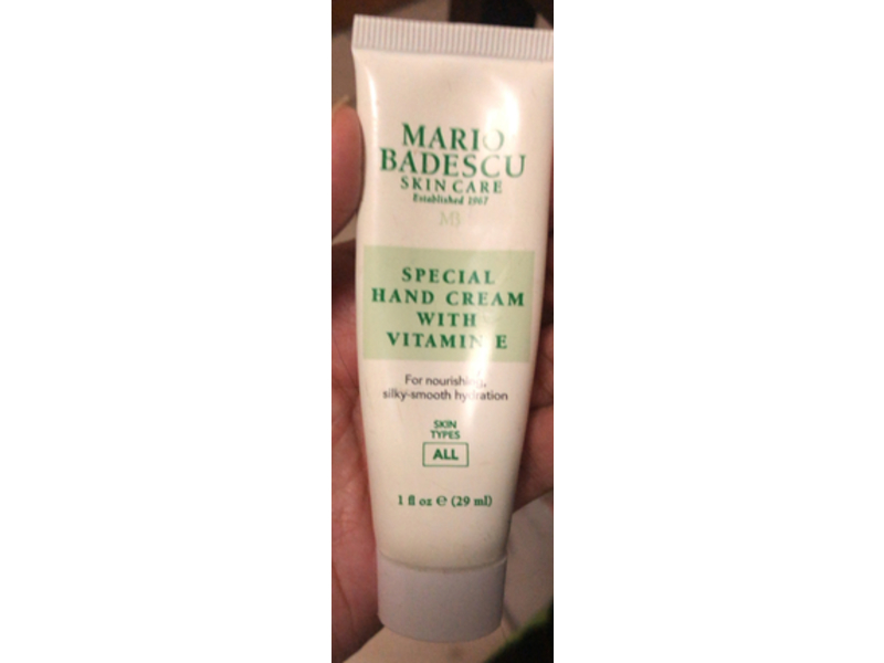 Mario Badescu Special Hand Cream, Vitamin E, 1 fl oz/29 mL