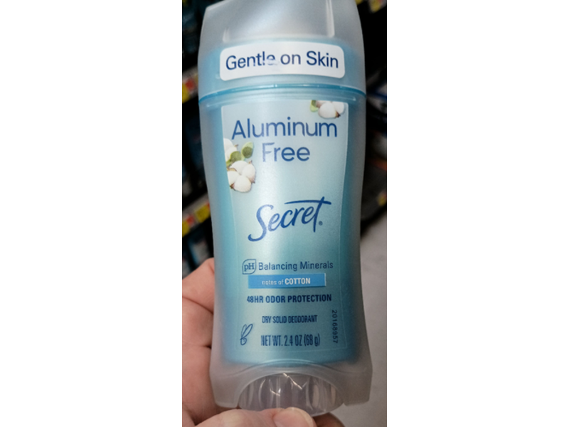 Secret Balancing Minerals Deodorant, Cotton, 2.4 oz/68 g