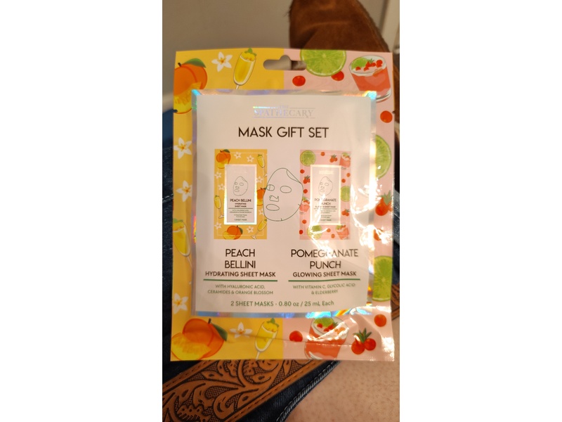 The Spathecary Mask Set, Peach Bellini & Pomegranate Punch, 0.80 fl oz/25 mL, 2 Count