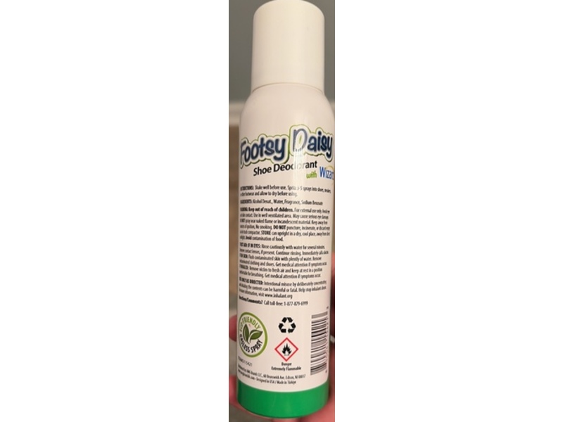 Footsy Daisy Shoe Deodorant, Eucalyptus Fragrance, 5 fl oz/147 mL