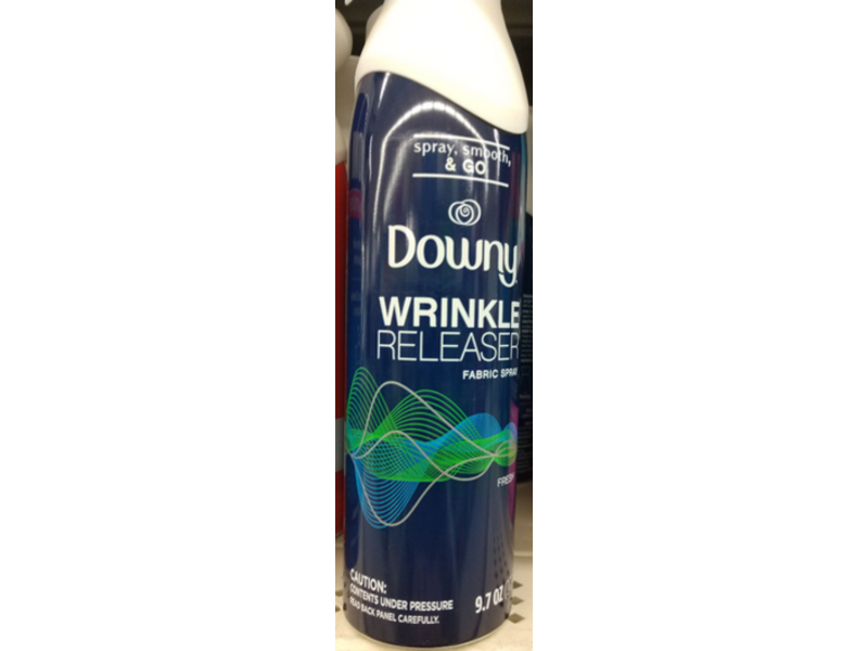 Downy Wrinkle Releaser Fabric Spray, Fresh Scent, 9.7 oz/275 g, Pack Of 2