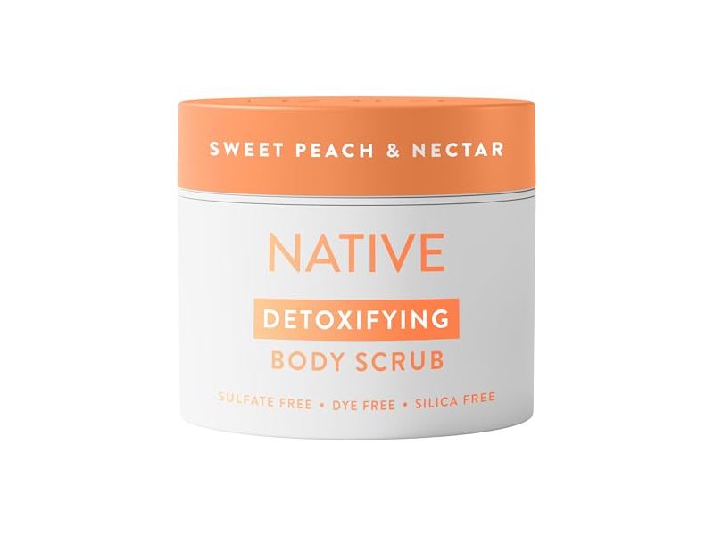 Native Detoxifying Body Scrub, Sweet Peach & Nectar, 0.12 oz/340 g