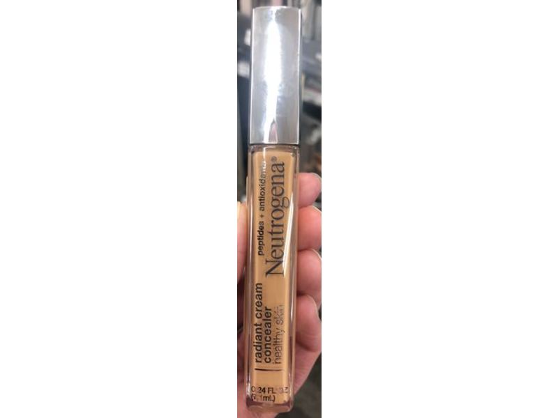 Neutrogena Healthy Skin Radiant Cream Concealer, Hazelnut Medium 01, 0.24 fl oz/7.1 mL