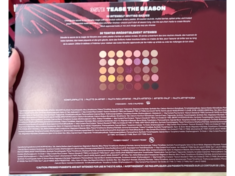 Morphe Tease The Season 35TE Artistry Palette