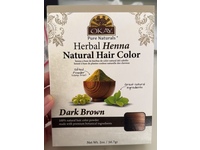 Okay Pure Naturals Herbal Henna Natural Hair Color, Dark Brown, 2 oz/56.7 g - thumbnail 2