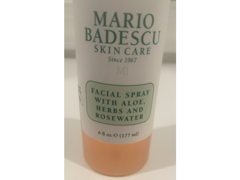 Mario Badescu Skin Care Facial Spray with Aloe, Herbs & Rosewater, 6 fl oz/177 mL