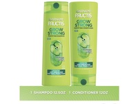 Garnier Fructis Grow Strong Shampoo & Conditioner Set, Niacinamide & Apple Extract - thumbnail 1
