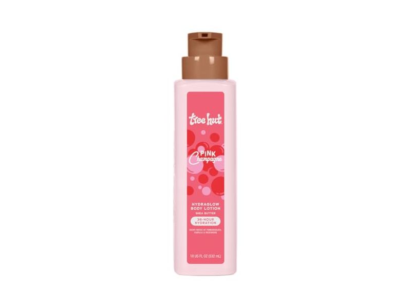 Tree Hut Hydra Glow Body Lotion, Pink Champagne, 18 fl oz/532 mL