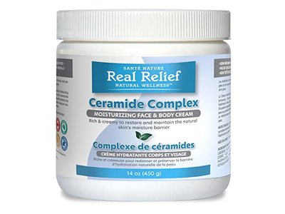 Real Relief Ceramide Complex Moisturizing Face & Body Cream, 14 oz/450 g