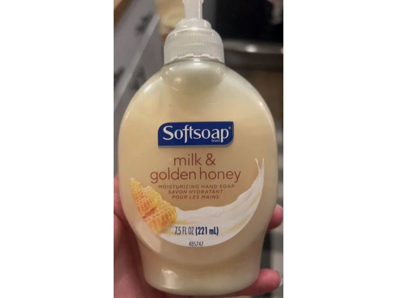 Softsoap Moisturizing Hand Soap Savon Hydratant, Milk & Golden Honey, 7.5 fl oz/221 mL