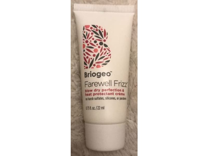 Briogeo Blow Dry Perfection Heat Protectant Creme, Farewell Frizz, 0.75 fl oz/22 mL