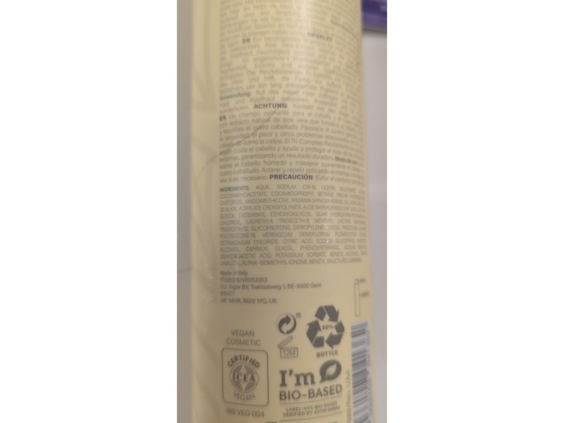 Wunderbar Head'n Hair Shampoo, Argan Oil & Aloe Vera, 300 mL