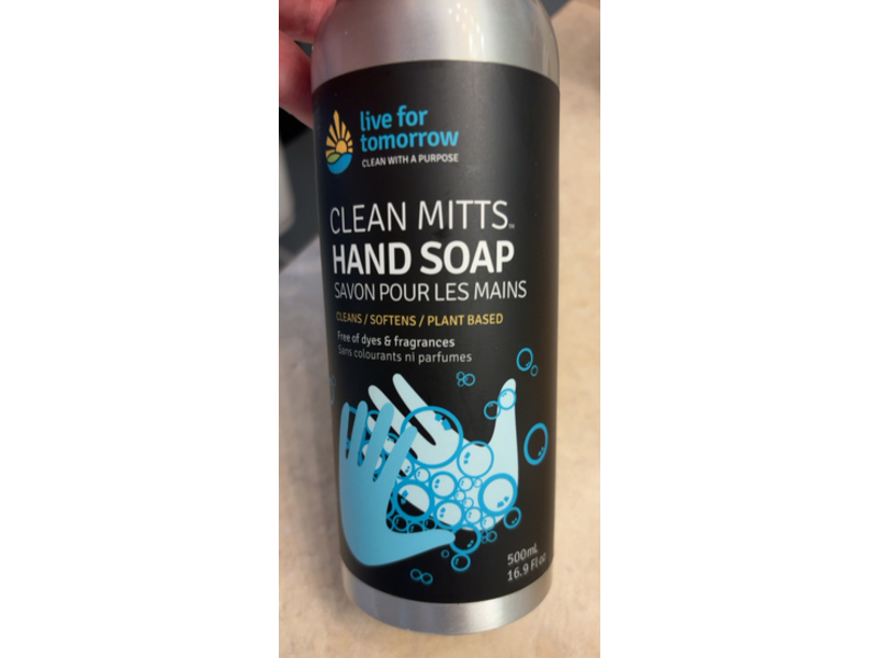 Live For Tomorrow Clean Mitts Hand Soap, 16.9 fl oz/500 mL