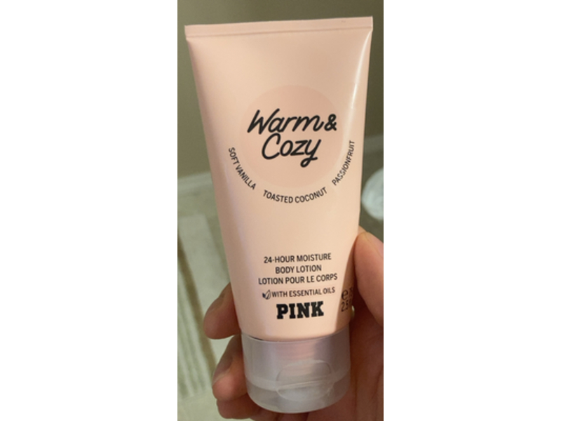 Victoria's Secret Pink Body Lotion, Warm & Cozy, 2.5 fl oz/75 mL