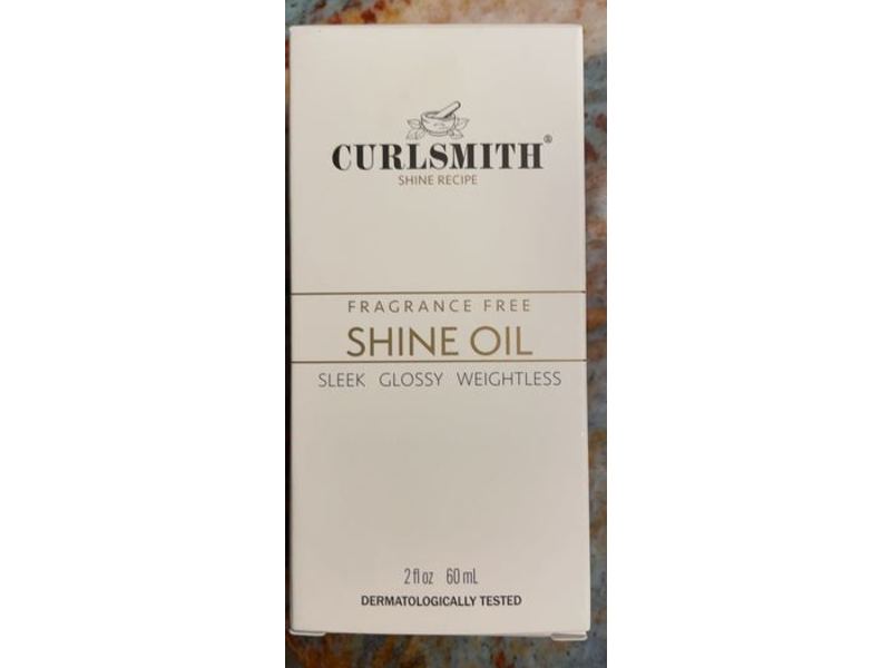 Curlsmith Shine Oil, Fragrance Free, 2 fl oz/60 mL
