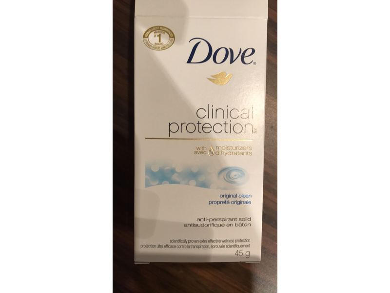 Dove Clinical Protection Original Clean Antiperspirant Solid, 1.5 Oz