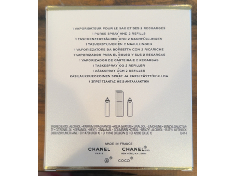 Chanel Twist & Spray Eau De Parfum, Coco Mademoiselle, 0.7 fl oz/20 mL, 3 Count