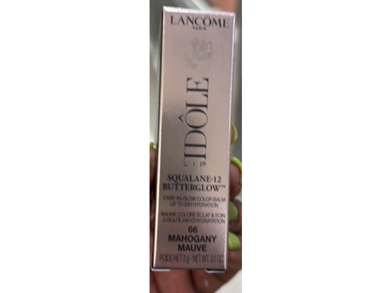 Lancome Lip Idole Sqalane Hydrating Lip Balm, 66 Mahogany Mauve, 0.1 oz/3 g