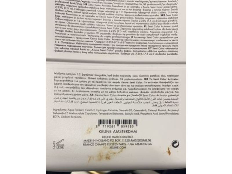 Keune Activator Semi Color, 33.8 fl oz/1000 mL