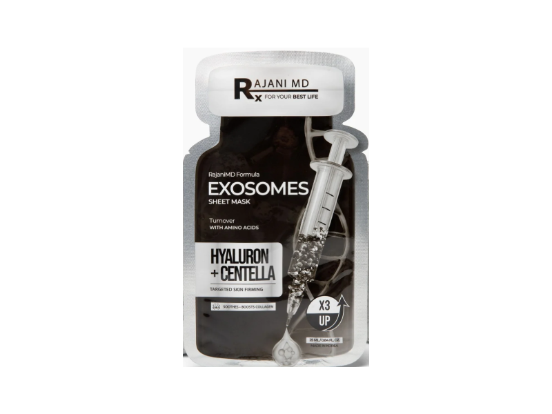 Rajani MD Exosomes Sheet Mask, Amino Acids, Hyaluron + Centella, 0.84 fl oz/25 mL