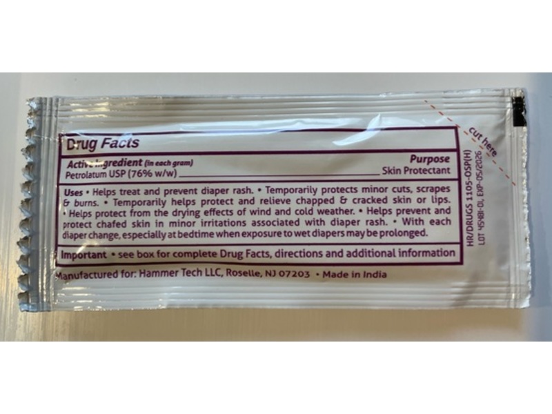 SNL Vitamins Baby Diaper Rash A&D Ointment, 5.0 g