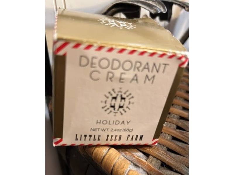 Little Seed Farm Deodorant Cream, Holiday, 2.4 oz/68 g
