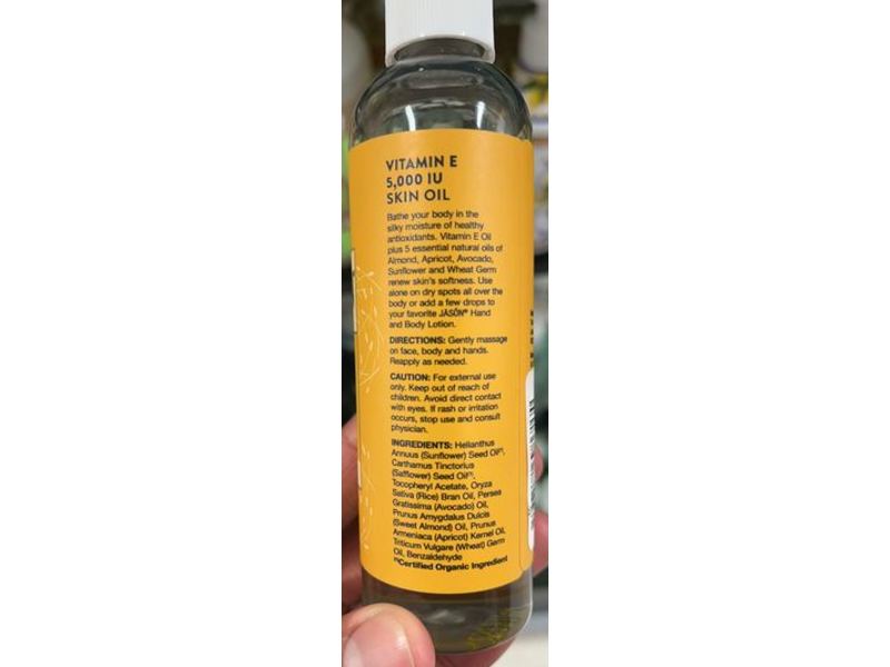 Jason Since 1959 Skin Oil, Vitamin E, 4 fl oz/118 mL