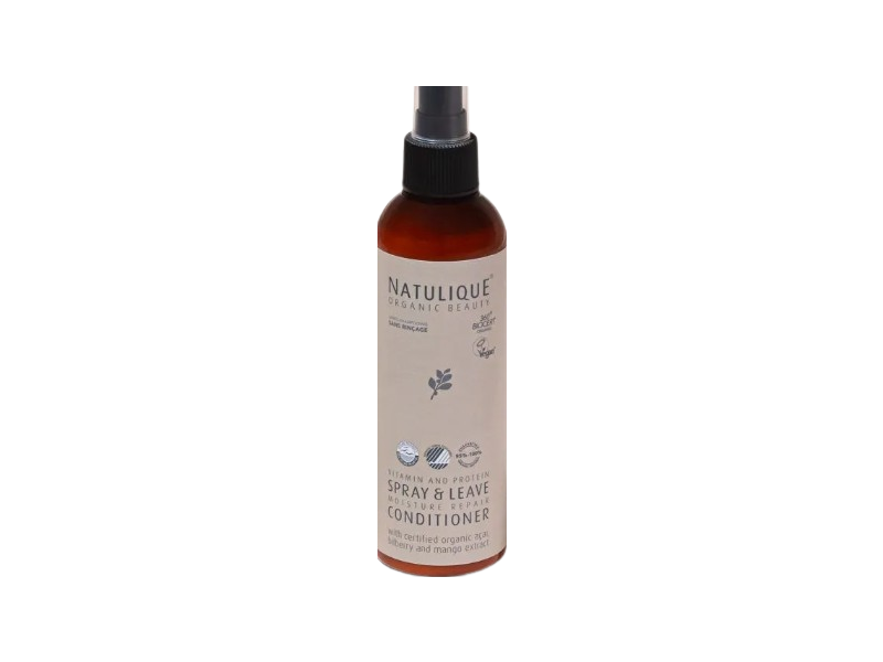 Natulique Spray & Leave Moisture Repair Conditioner, Organic Acai Bilberry And Mango Extract , 6.6 fl oz/195 mL