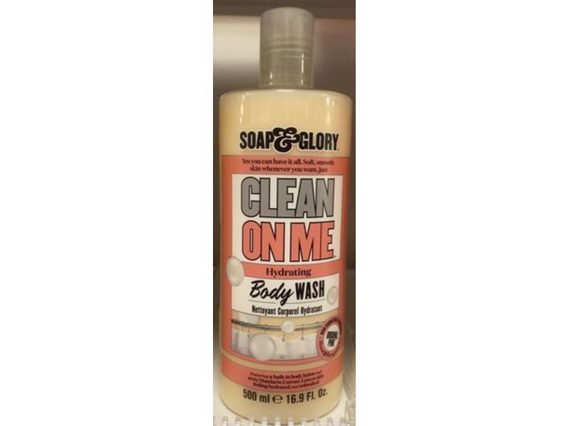 Soap & Glory Clean On Me Hydrating Body Wash, 16.9 fl oz/500 ml