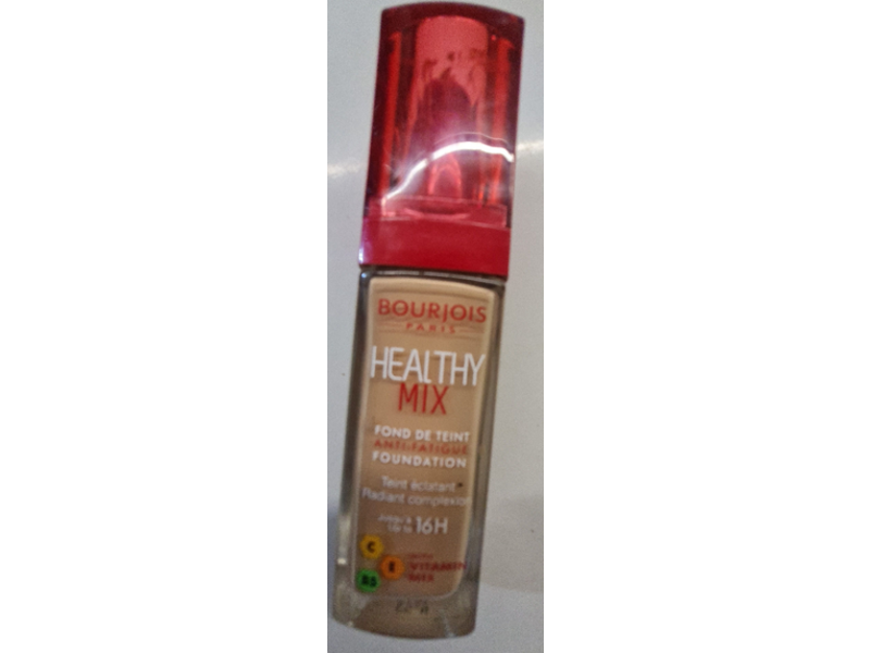 Bourjois Paris Healthy Mix Anti Fatigue Foundation, 53 Light Beige,1 fl oz/30 mL