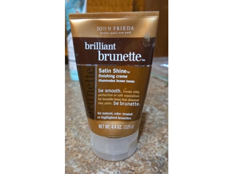 John Frieda Brilliant Brunette Satin Shine Finishing Cream, 4.4 oz/125 g