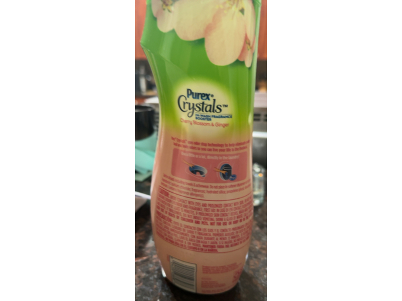 Purex Crystals 2 In 1 In - Wash Fragrance Booster, Cherry Blossom & Ginger, 21 oz/595 g