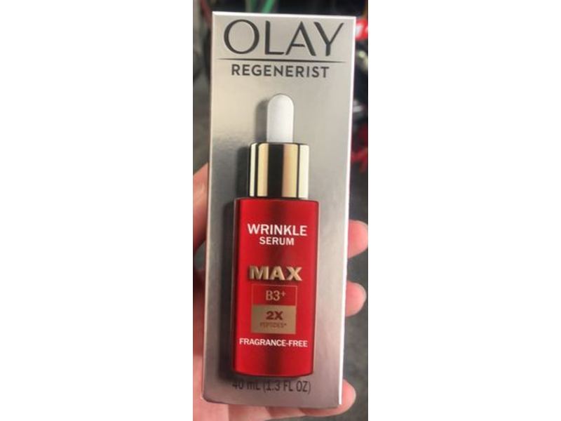 Olay Regenerist Max B3+ Wrinkle Serum, Fragrance-Free, 1.3 fl oz/40 ml