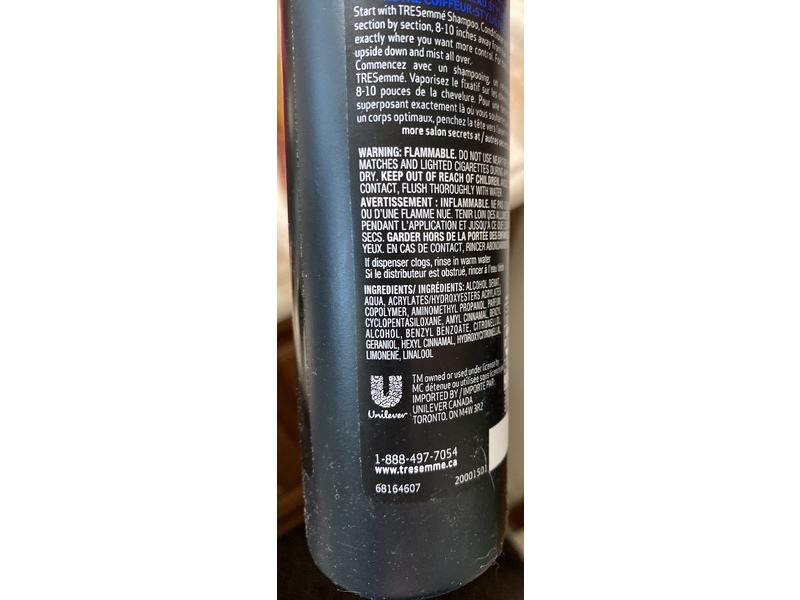 Tresemme Mega Firm Control Tres Two Hair Spray, Super Hold, 300 mL